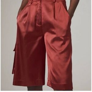 Hutch Women's Satin Shorts in Rust
